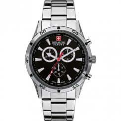 Swiss Military Oppurtunity black dial chronograph stainless steel bracelet Mens watch 6-8041.04.007