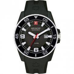 Swiss Military Ranger black dial rubber strap Mens watch 6-4200.27.007.07