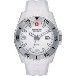 Swiss Military Ranger White Dial Rubber Strap Mens Watch 6-4200.21.001.01