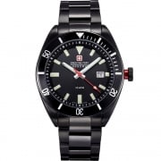 Swiss Military Skipper IP Black Bracelet Gents Watch 6-5214.13.007