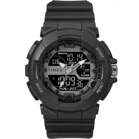 Timex Dual Display Digital Chronograph Resin Strap Gents Watch TW5M22500