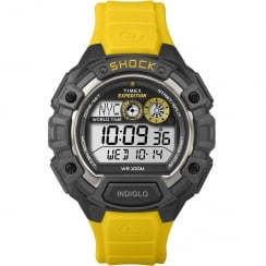 Timex Expedition World Time Digital Chronograph Yellow Resin Strap Gents Watch T49974