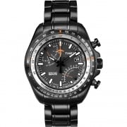 Timex IQ Aviator Chronograph Black Bracelet Gents Watch T2P103