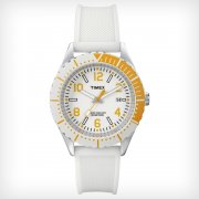 Timex Originals white dial rubber strap Ladies watch T2P007