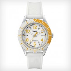 Timex Originals white dial rubber strap Ladies watch T2P007