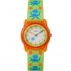 Timex Time Teacher Green Octopus Sea Life Elastic Fabric Strap Kids Watch TW7C13400