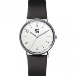 Zoom City Walk white dial leather strap Mens watch ZM.3793M.2501